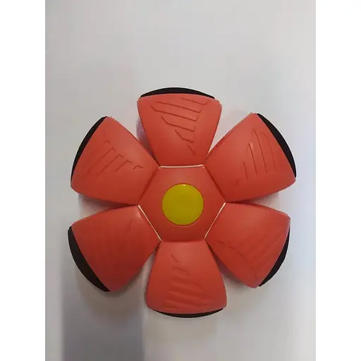 М'яч-запускалка складаний A-Toys Phlat Ball плоский м'яч трансформер помаранчевий - фото 2