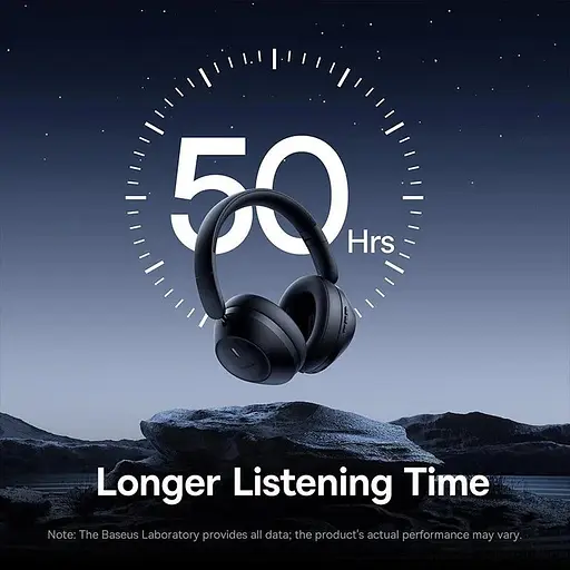 Навушники бездротові Baseus shaking bass 30 max чорні - фото 4