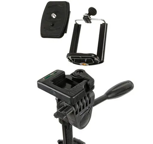 Универсальный штатив TR 3366 съемная площадка и держатель (50-140см, до 3 кг) Черный - фото 4