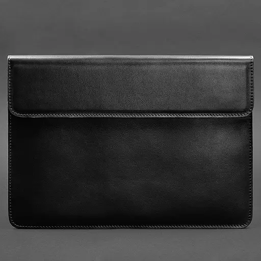 Шкіряний чохол-конверт BlankNote на магнітах для MacBook 15-16 дюйм Чорний - фото 4