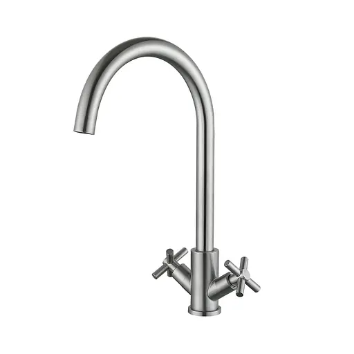 Смеситель для кухни Lidz Wind 13U-SFS Нержавеющая сталь - фото 1