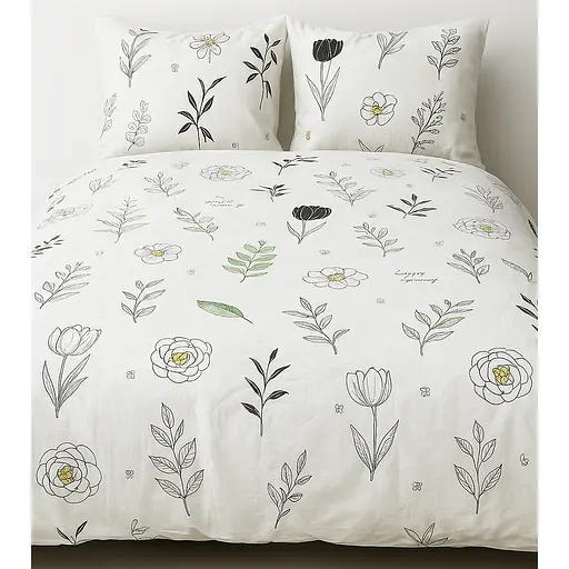 Підковдра Ecotton сатин 150х215 см білий з принтом (25354) - фото 2