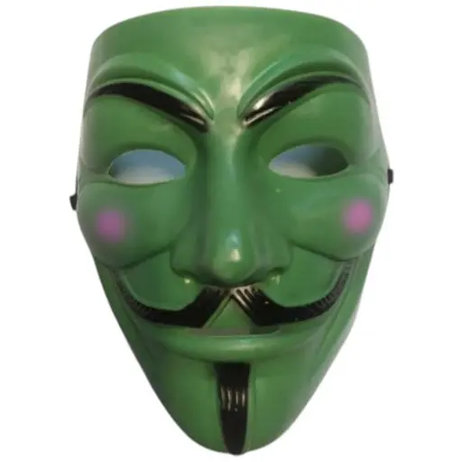 Маска Анонімуса Гай Фокс V - значить вендетта G-Toys зелена - фото 1