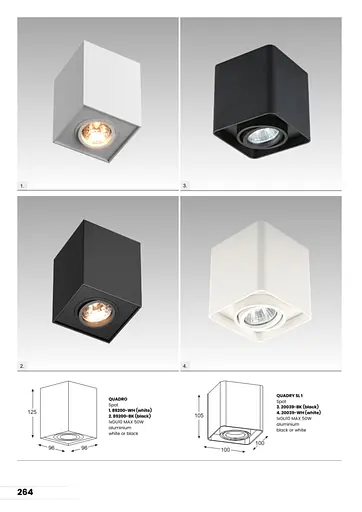 Світильник точковий Zuma Line 89200-BK QUADRO - фото 3
