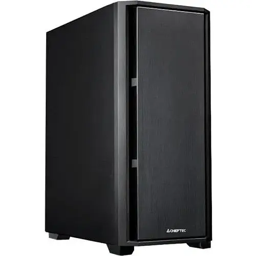 Корпус Chieftec Pro Midi Q, черный, без БП, для ATX/MicroATX/Mini ITX, 1xType-C/1xUSB 3.0/2xUSB 2.0, макс. CPU - 165 мм/ - фото 1
