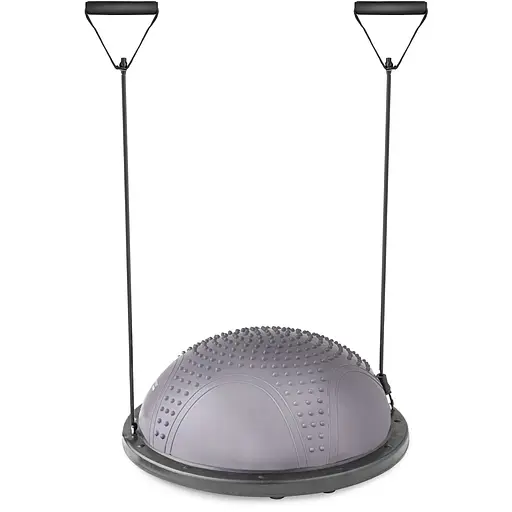 Балансировочная полусфера Hop-Sport HS-MB058B с вкраплениями серая - фото 3