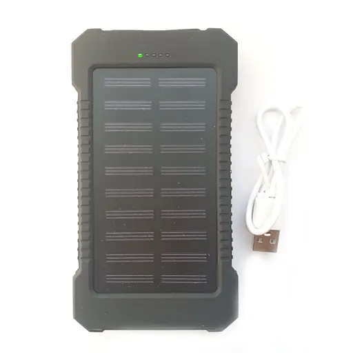 УМБ Power Bank Solar 10000mAh повербанк з сонячною панеллю і ліхтариком Black (11228) - фото 5