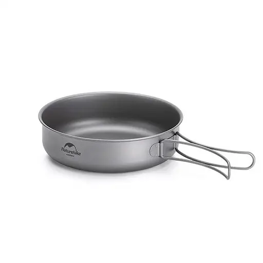 Сковорода титанова з розкладною ручкою Naturehike NH18T010-A (17 см)