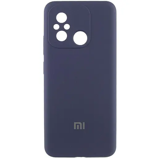 Чохол Lakshmi Silicone Cover Full Camera AAA with Logo для Xiaomi Redmi 12C Темно-синій/Midnight blue