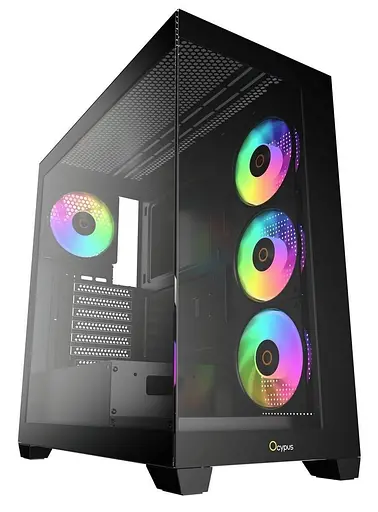 Корпус OCYPUS GAMMA C72 BK ARGB (GAMMA-C72-BKD400XX-GL) Без БП - фото 1
