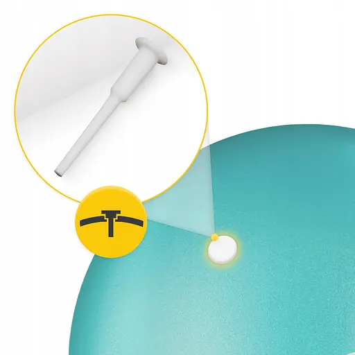 Мяч для пилатеса, йоги, реабилитации 4FIZJO 22 см Mint (P-5905973404877) - фото 4