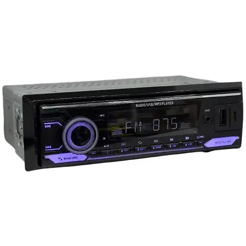 Автомагнітола 1Din Carwales JSD-775 Bluetooth автомобільна магнітола з підсвічуванням RGB Чорний - фото 1