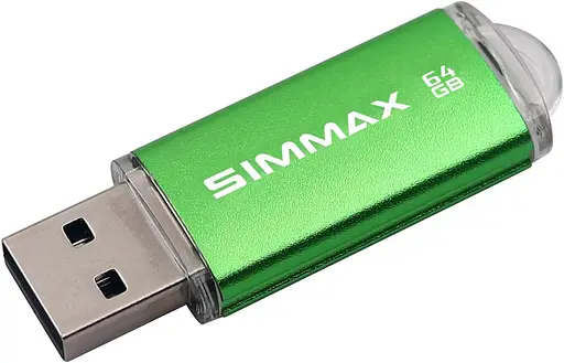 SIMMAX Флеш-накопичувач 64GB 3 Pack 64GB USB 2.0 Flash Drive Ftmb Drive Pen Drive (64GB Рожевий Синій Зелений) - фото 4