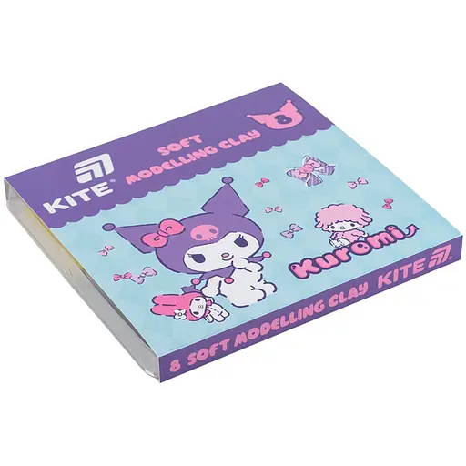 Пластилин восковой Kite Kuromi 8 цветов 160 г (HK24-082) - фото 2