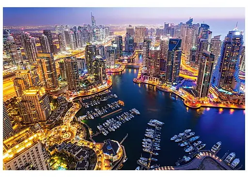 Пазл Castorland puzzle Дубай ночью ОАЭ 1000 элементов (c-103256) - фото 2