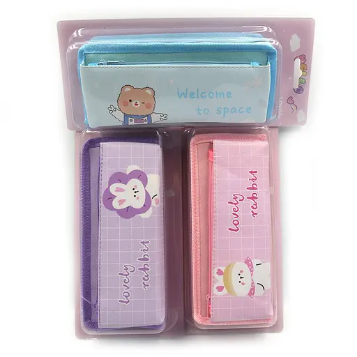 Пенал Животные, 2 отделения, 20x9x5.5 см (в ассортименте) - фото 2