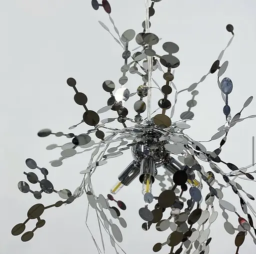 Светильник из гибких дисков металла на 2 подвеса Line.F M 219/2 CH - фото 2