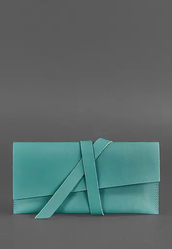 Кожаный женский тревел-кейс Voyager 1.2 Бирюзовый - фото 2