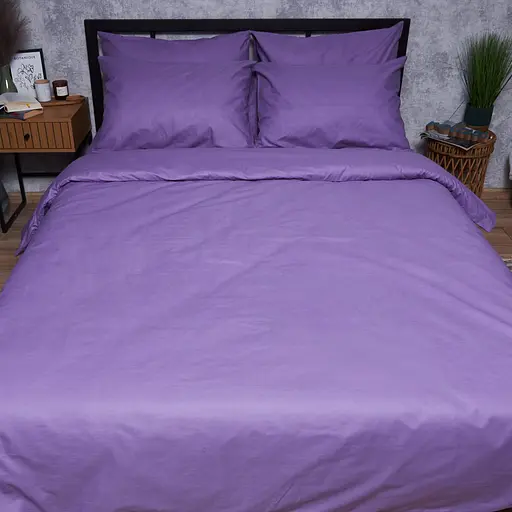 Комплект постільної білизни Moon&Star Бязь Gold Люкс Violet Charm Полуторний Євро 160х220 наволочки 4х50х70 - фото 6