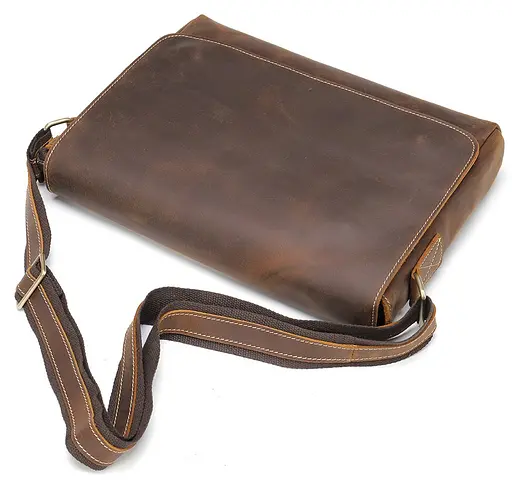 Чоловіча шкіряна сумка Vintage 32х25,5х6 см sum0012517 - фото 3