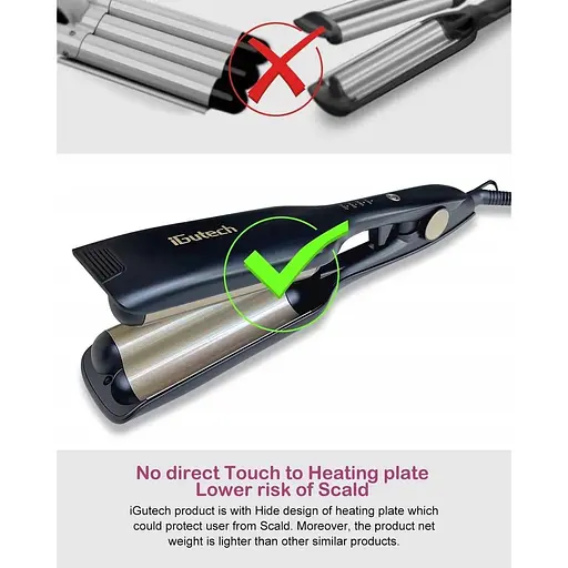 Щипці для завивання волосся IGutech Deep Barrel Hair Waver 70W - фото 2