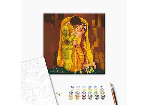 Раскраска по номерам Brushme В надежных объятиях Соломия Ковальчук (50х50) (BS53129M) - фото 2