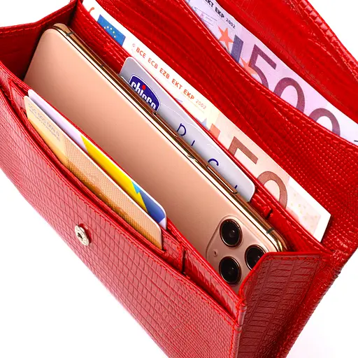 Жіночий шкіряний гаманець Canpellini 18х9х1 см acs0025545 - фото 4