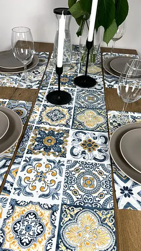 Комплект Доріжка водовідштовхувальна Вітраж плитка синя 240х40 см 4 шт. - фото 7