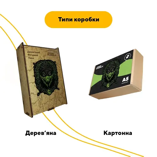 Деревянный пазл МК Рептилия, А5, Деревянная коробка 35 элементов - фото 4