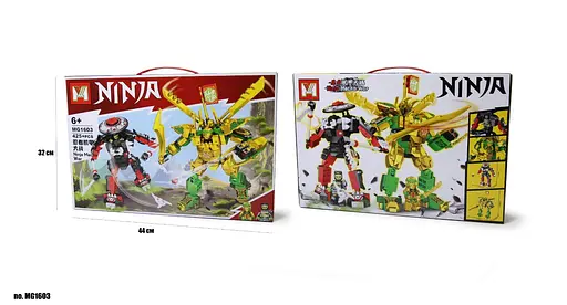 Конструктор NINJA, MG1603, 425 деталей