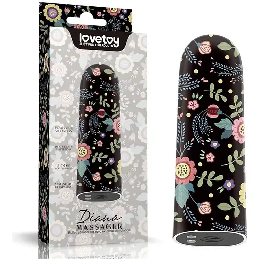 Вібратор для клітора Lovetoy Diana Massager 8.5 см (чорний)