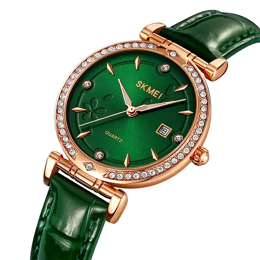 Наручний годинник жіночий 2169RGGN Rose Gold-Green Skmei acs0030202 - фото 2