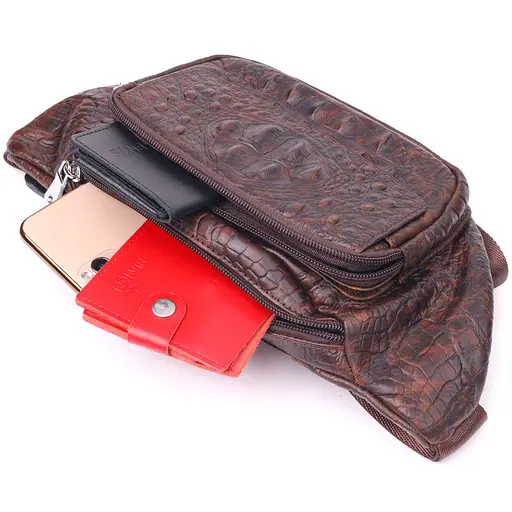 Чоловіча шкіряна сумка Vintage 33,5х14х3 см sum0022408 - фото 4