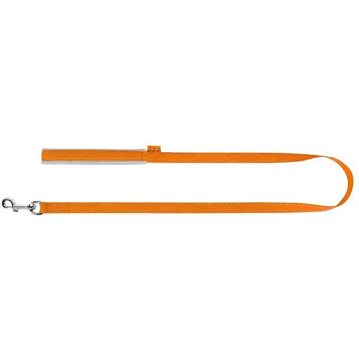 Повідець Dog Extreme з нейлону з прогумованою ручкою (ширина 14 мм, довжина 122 см) помаранчевий - фото 2