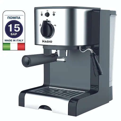 Эспрессо кофеварка Magio Mg-960 1220 W 15 бар с трубкой-капучинатором - фото 1
