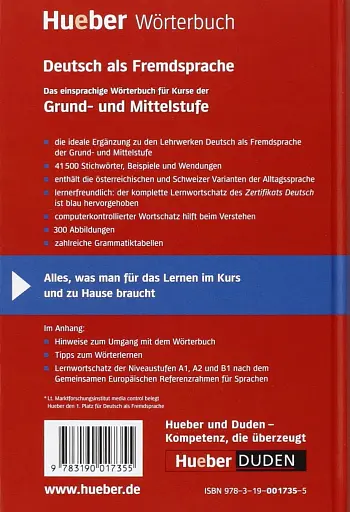 Hueber Worterbuch Deutsch als Fremdsprache einsprachig. Mittelstufe - фото 2
