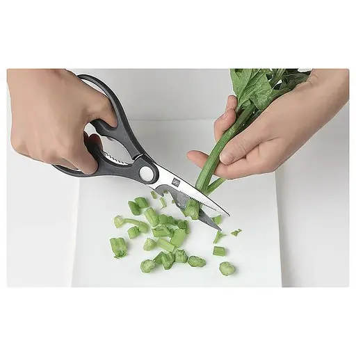 Набір ножів Huo Hou 4 ножі ножиці та підставка HU0057 6 предметів - фото 3