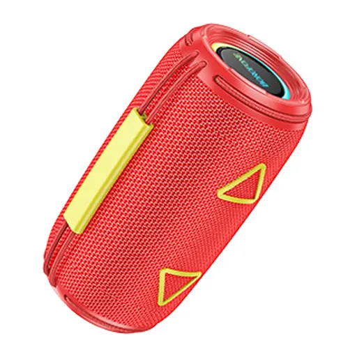 Портативна bluetooth колонка Borofone BR38 TWS із LED підсвічуванням червоний - фото 2