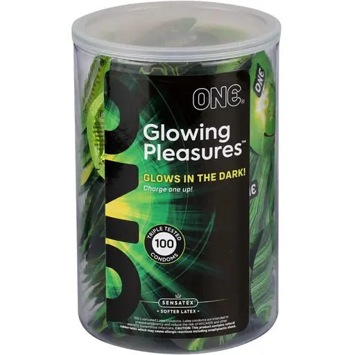 Набір презервативів One Glowing Pleasures 100 шт.