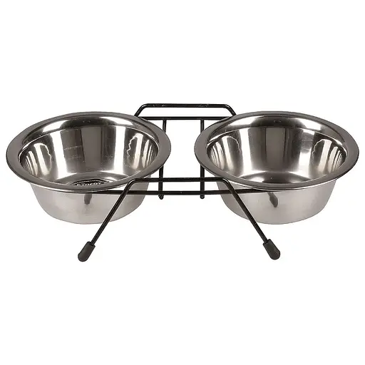Комплект мисок TatraPet Expert на металевій підставці 750 мл 15 см 2 шт.