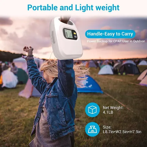 MAXOAK K5 аккумулятор для CPAP 297Wh (82500 mAh) DC 12V/15V/24V + USB 5V Power Bank - фото 4