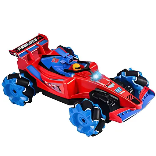 Машина на радиоуправлении 555-705 A-02, 4х4, подсветка, роликовые колеса, вращение 360°, аккумулятор 3.7V, пульт 2.4G, красный