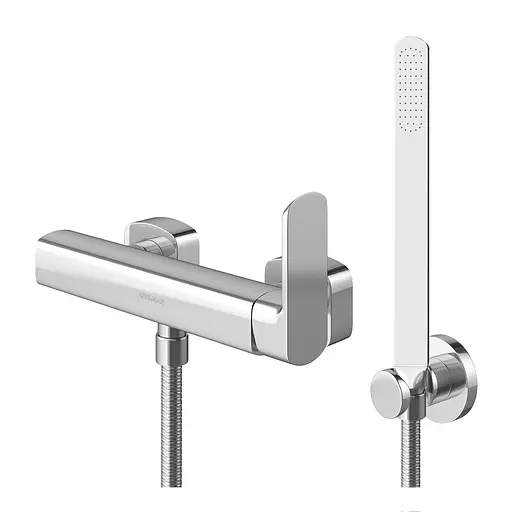 Смеситель для душа Kohlman Foxal chrome настенный KPL-QW120F Хром - фото 1