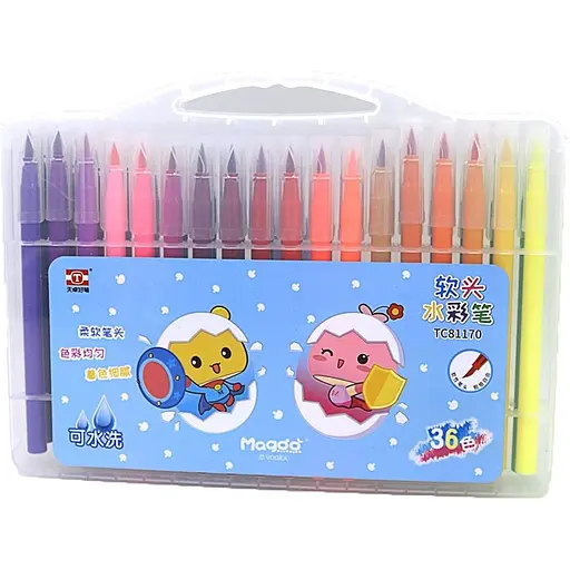 Набір фломастерів-пензлів A-Toys 36 шт., 81170TC-36