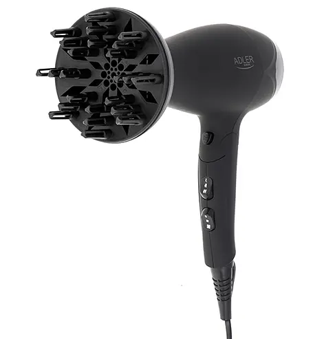 Фен для волосся складний Сушарка 2100 Вт гумовий корпус Adler AD 2267 - фото 3