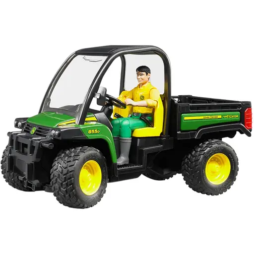 Набор игрушечный Bruder Автомобиль John Deere Gator XUV 855D с фигуркой (2490) - фото 1