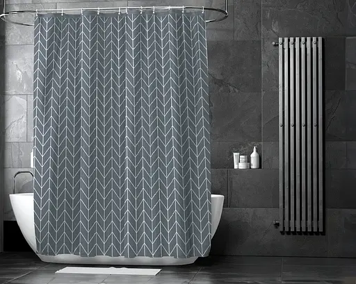 Штора для ванної кімнати Fabrika Geo з кільцями 12 шт 180x180 PEVA