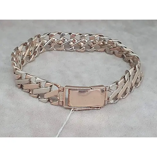 Золотой мужской браслет Семейные драгоценности. 1520091 21,5 - фото 2