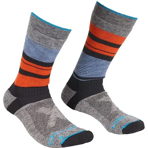 Шкарпетки Ortovox All Mountain Mid Socks Warm M 39-41 Сірий/Помаранчевий (1054-025.001.0124)