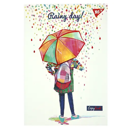 Блокнот Yes Rainy day А5, 64 листа, в клетку (152071)